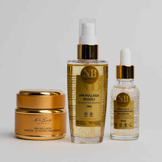24K Gold – Uudistava kasvovoide aikuiselle iholle, 50ml - Mossen Nordic