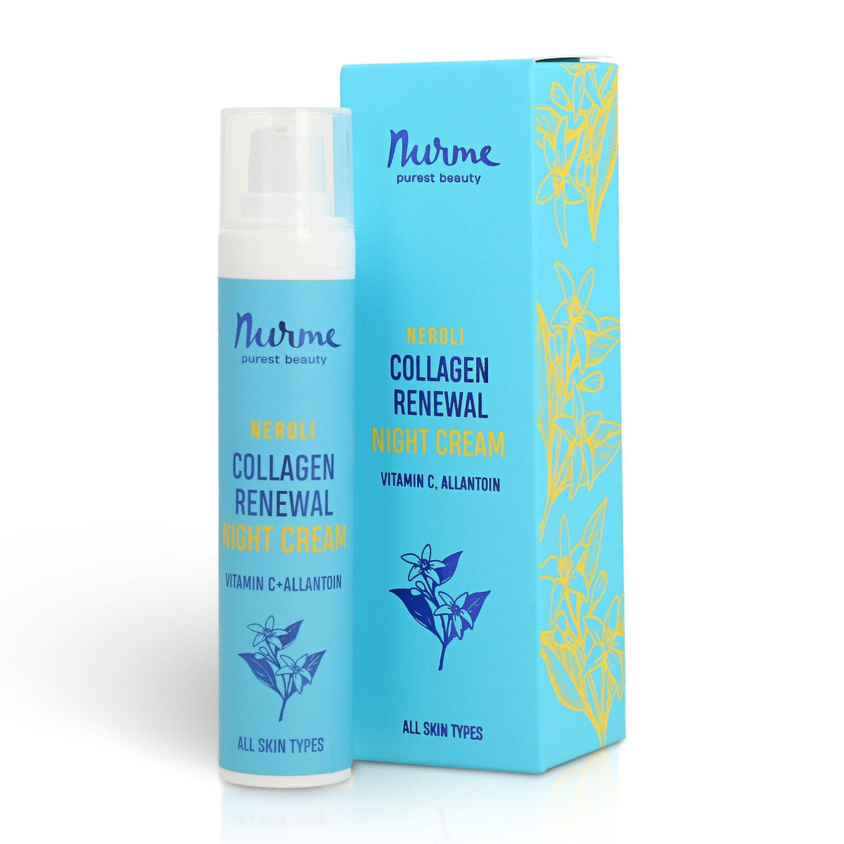 Collagen Renewing Neroli Night Cream, 50ml - Mossen Nordic