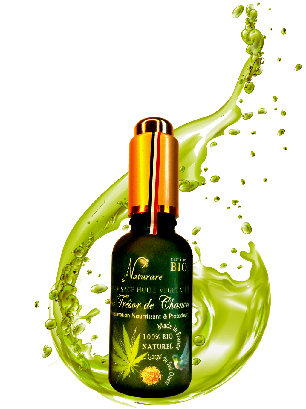 Elixir Tresor de Chanvre Bio — Organic Hemp Oil Serum
