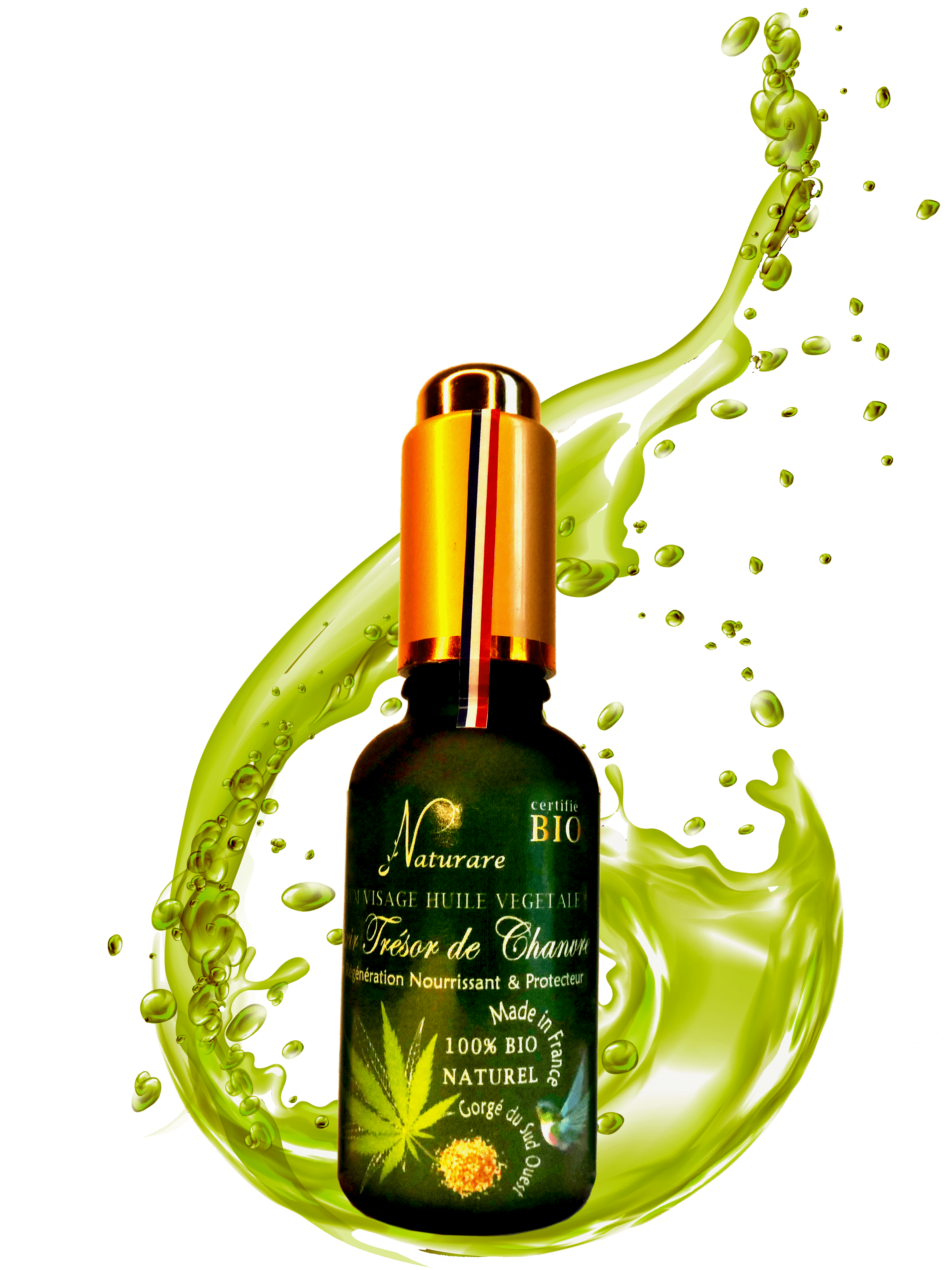 Elixir Tresor de Chanvre Bio — Organic Hemp Oil Serum